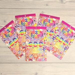 Lisa Frank Rainbow Sticker Collection - Set Of 4